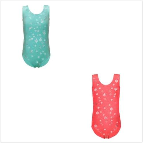 Green Sleeveless Girls Ballet Costume Gymnastics Leotard Ballet Tutu Dancewear Child Kids Professional Practice Dancesuit 2-10Y