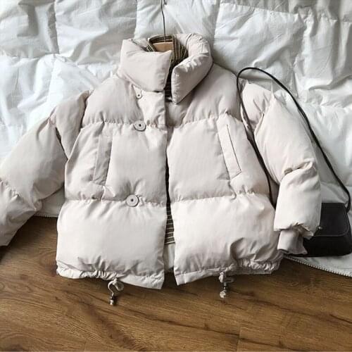 Winter Jacket Women 2019 Short Version Stand Collar Cotton Padded Parkas Casual Loose Winter Coat Women Plus Size Jacket
