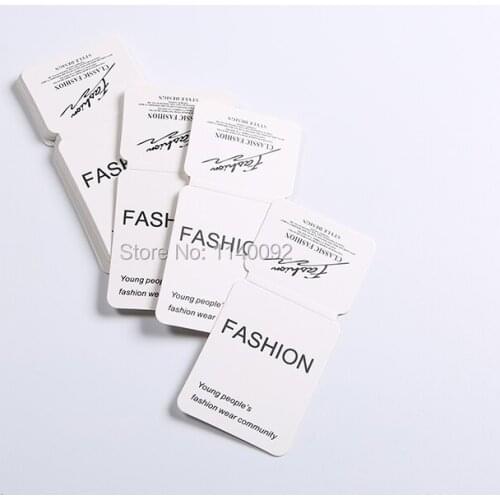 Trousers waist card garment tag printing clothing hang tag 100pcs