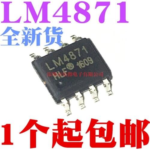 20 pçs/lote LM4871 LM4871T 4871 SOP8