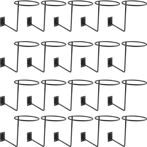 20x Wall Mount Hanger Motorcycle Helmet Coat Rack Ball Storage Stand Black