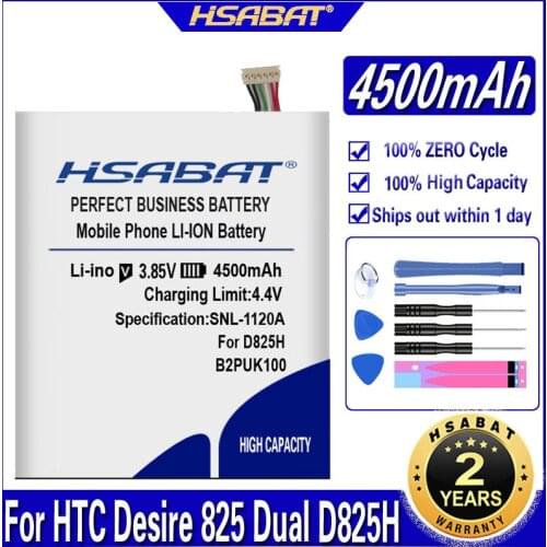 HSABAT 4500mAh B2PUK100 Battery for HTC Desire 825 Dual D825H D825U