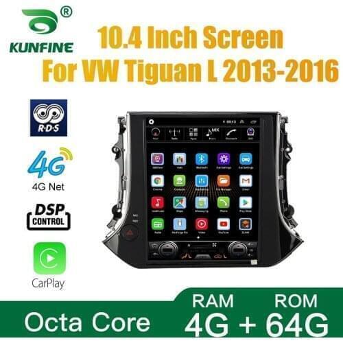 Tesla Style For VW Tiguan L 2013-2016 Car Stereo Radio Octa Core 4GB RAM 64GM ROM Android 10.0 Car DVD GPS Player Deckless