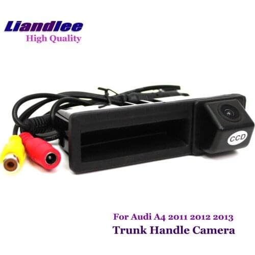 Car Rearview Reverse Camera For Audi A4 A3 Sedan 2011 2012 2013 2014 Rear View Backup Parking Camera Trunk Handle HD CCD