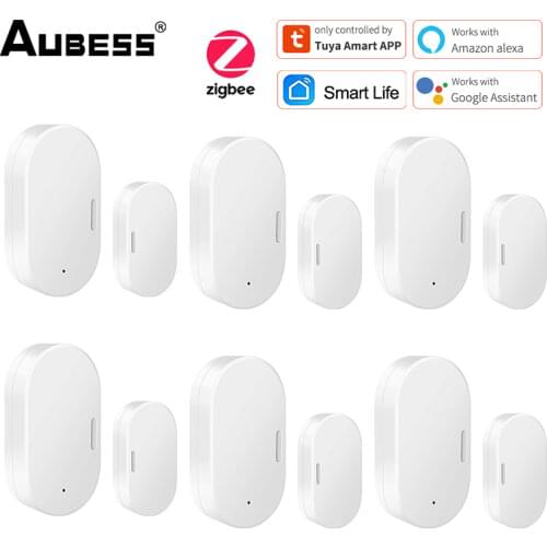 Tuya Zigbee Door Sensor Window Sensor Smart Home Automation Security Protection Smartlife APP Alarm Remote Real-Time Push
