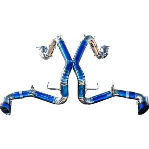 Factory hot sale high efficiency titanium exhaust system with valvelectronic for McLaren 570s coupe exhaust with tips