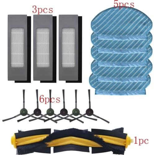 Filter Side Brush Mop Cloth Set for Ecovacs Deebot Ozmo 920 950 Vacuum Cleaner Parts replacement home accessories