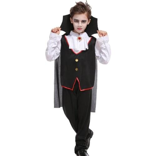 Carnival Party Halloween Kids Children Vampire Costume Fantasia Prince Vampire Cosplay for Boy
