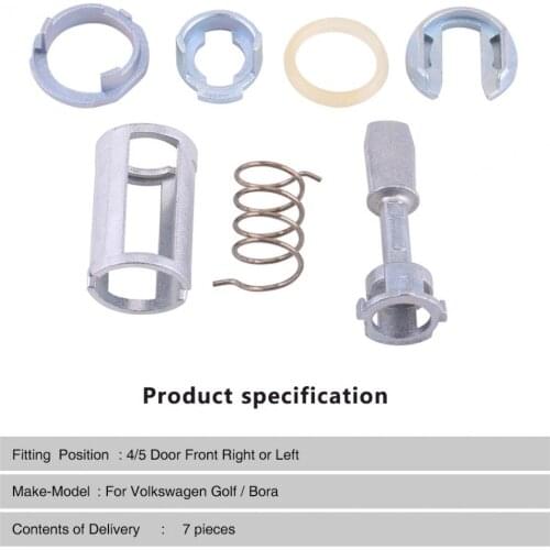 Door Lock Cylinder Repair Kit Front Left Right Replacement Parts for VW MK4 GOLF BORA Car Styling