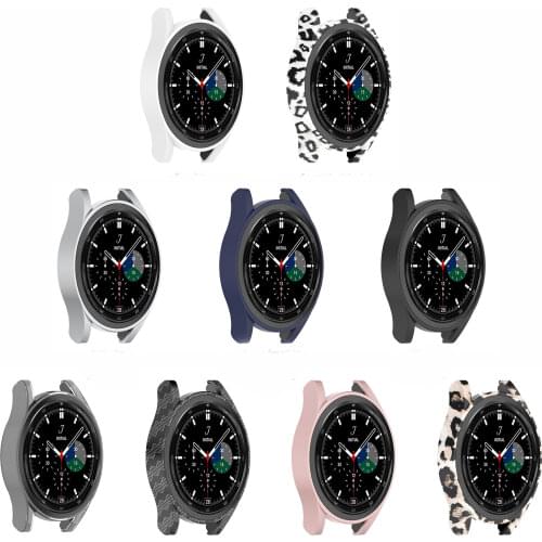 Matte PC Hard Shell Frame Glass Screen Protector Case For Samsung Galaxy Watch 4 Classic 46mm 42mm Watch4 40mm 44mm Bumper Cover