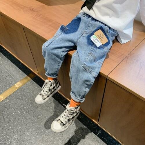 Fashion Baby Spring Autumn Jeans Pants For Boys Children Kids Trousers Clothing Teenagers Gift Home Outdoor High Quality