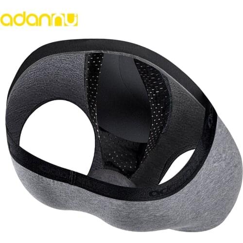 ADANNU Brand Separate Men Boxer Cotton Men Underwear Male Pants Breathable Comfortable Underpants Breathable U Pouch AD322