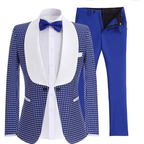 Men Fashion Suit Attractive Party Tuxedo Mens Casual Style Daily Suit Business mens suit (coat+Pants)S-5XL