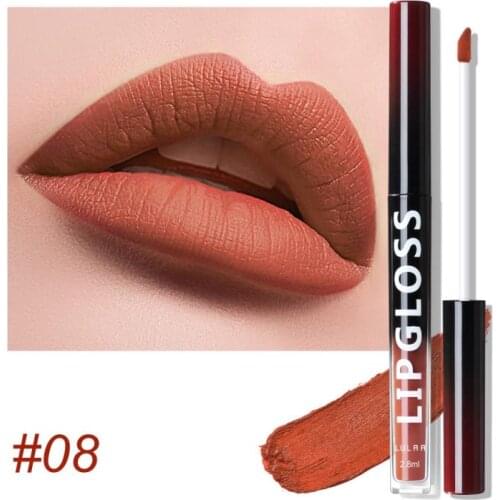 10 Colors Soft Mist Lip Gloss Cosmetic Velvet Smooth Lipstick Waterproof Red Lip Tint Sexy Women Longlasting Lip Makeup TSLM2