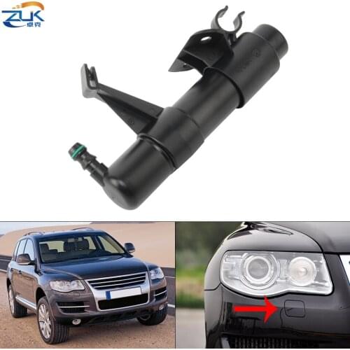 ZUK Headlight Washer Nozzle Assy For Volkswagen For VW For Touareg 2007-2010 Headlamp Cleaning Spray Jet Actuator