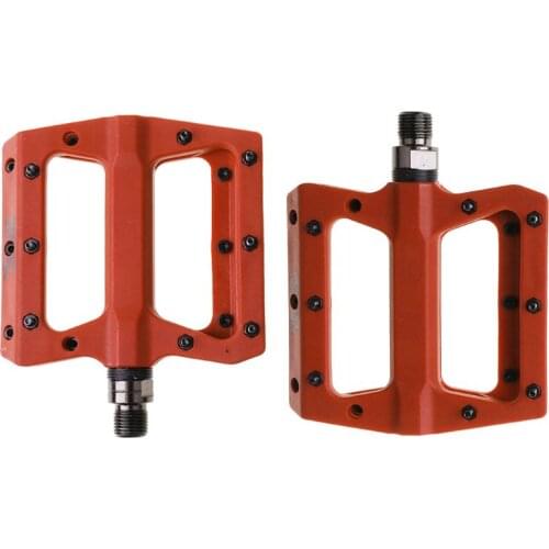 Pair MTB Mountain Bike Pedals Lightweight Nylon Fiber Bicycle Platform Anti-slip
