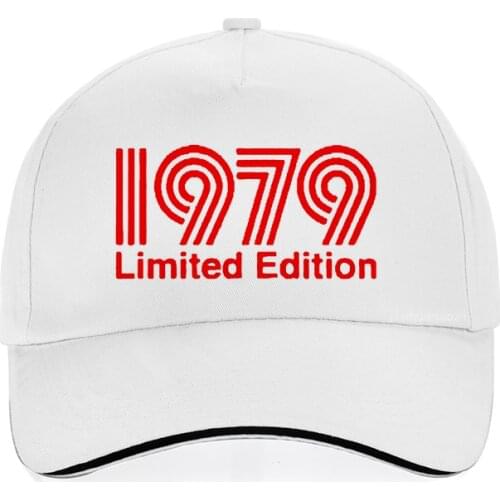 New 1979 Limited Edition Red Text Cool Baseball Cap men women Fashion Dad Cap print Adjustable snapback hat gorras