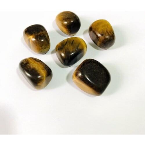 Wholesale 3pcs Natural Gold Tiger Eye Tumbled Healing Stone Crystal,Polished Tumbled Loose Stones Gems 20-25mm