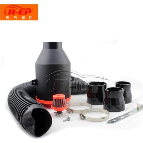 R-EP Carbon Fiber Air Filter 76mm 3inch Automobiles Air Filter Air Filter Car Intake Modified Bellows Can Be Cleaned Reused