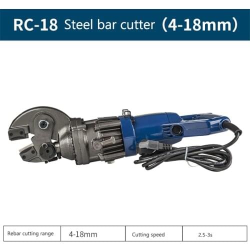 RC-18 Electric Steel Bar Cutter Rebar Cutting Machine Shears Scissors Hydraulic Cutting Machine Rebar Cutter 110/220v 950w/1250w