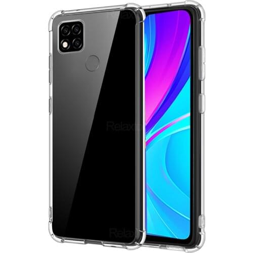 Silicone Phone Case For Xiaomi Redmi 9C NFC Case Transparent Phone Shell For Xiomi Redmy 9C Redmi9C Shockproof Back Cover