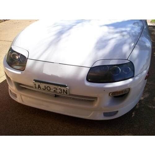 Fiberglass Headlight Eyelids Eyebrows for 1993-1998 Toyota Supra MKIV JZA80