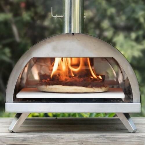 CHANGEMOORE Outdoor Pizza Oven 12 Inch Portable Pizza oven Wood-Fired Adiabatic Pizza Machine Wood Pellet Burning Pizza Maker