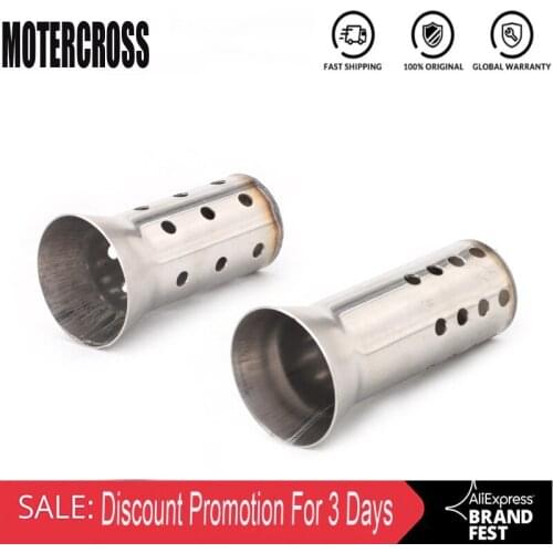 MOTERCROSS 51mm Motorbike Universal Front Catalyst DB Killer Removable Silencer for Motorcycle Exhaust Muffler