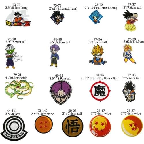 Japan animation Dragon Ball stitch Wukong turtle fairy down jacket jeans patch DIY badge cute cloth paste children festival gift