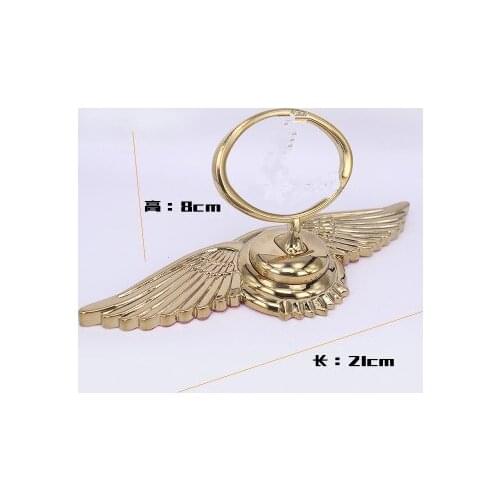 1pc Metal hood bonnet emblem badge with Eagle wings base Toyota L logos Silver/Gold colors for Japanese cars Toyota Lexus series