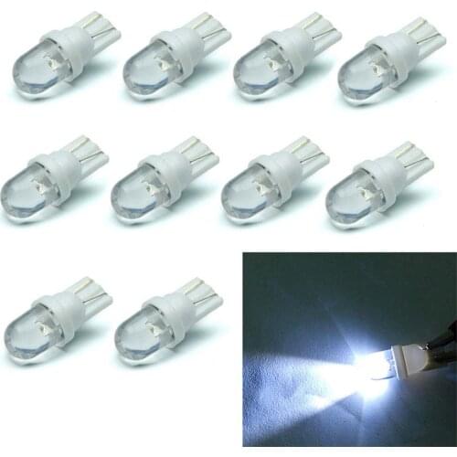 10PCS New T10 194 168 158 5W COB LED Car Wedge Parking Light Side Door Bulb Instrument Lamp Auto License Plate Light