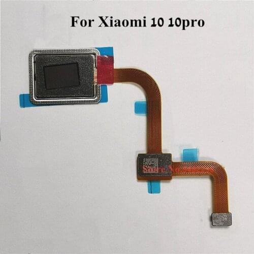 100% Original Fingerprint sensor Flex cable For Xiaomi 10 10Pro Pro Home button Unlock Fingerprint scanner Touch ID connector