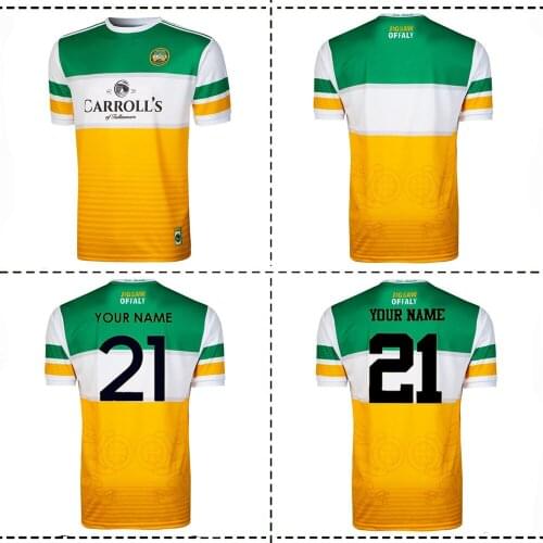 2021 Offaly Home Jersey 2021/22 IRELAND OFFALY TRAINING RUGBY JERSEY size S--5XL