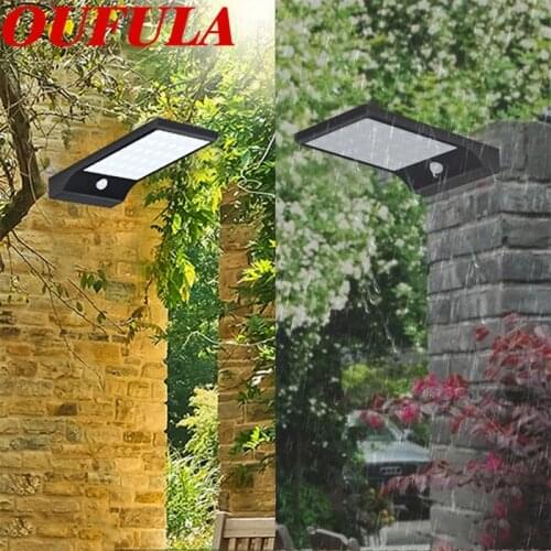 86LIGHT Solar Wall Lamps Outdoor Waterproof Garden Lamp Flat Ultra-Thin Induction Lamp For Patio Porch
