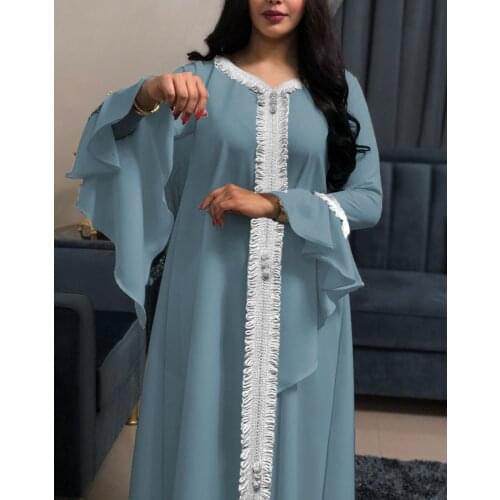 Abaya Dubai Turkey Arabic Abayas For Women Jalaba Robe Longue Femme Vestidos Largos Muslim Fashion Dress Islam Clothing Dresses