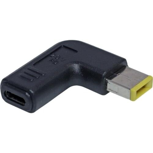 USB-C Type C Female To Rectangle Male PD DC Plug Power Adapter Square Charger Converter for Lenovo Thinkpad Laptop