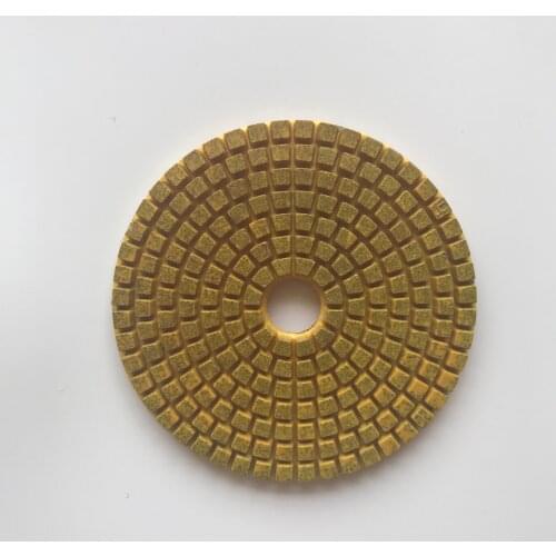 Diamond Metal Polishing Pad 4 inch (100 mm) for Granite Marble Clean Stone Copper Particles Resin Polishing Circles Coarse Grit