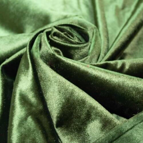 Hunter green Curtain Velvet Fabric 145 cm width 10 mt'ye up cut