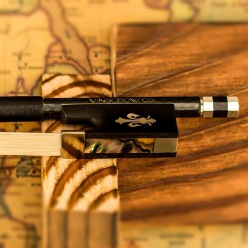 FREE SHIPPING 4/4 Size 114V Woven Carbon Fibre VIOLIN BOW Straight High Quality Ebony Frog White Mane