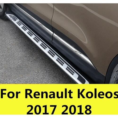 Car styling Side pedal up and down and welcome pedal external modification Side pedal Accessories For Renault Koleos 2017 2018