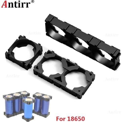 1pc 1p 2p 3p 18650 Battery Holder Cell Bracket DIY Cylindrical Batteries Pack fixture Safety Vibration Case Storage Box Clip