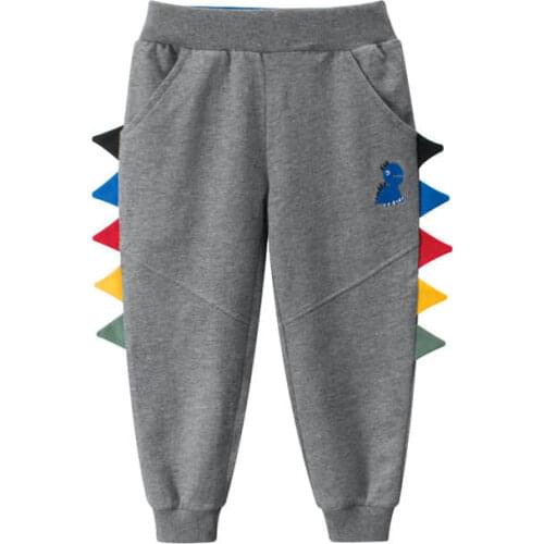 Childrens Pants Dinosaur Cartoon Boys Sweatpants Korean Childrens Wear Autumn New Products 2020