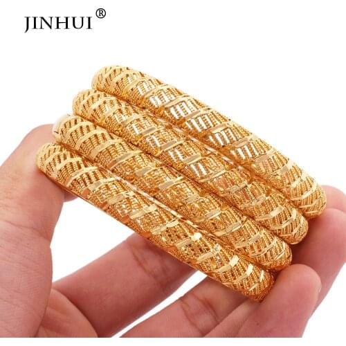 Dubai 24K gold plate couple plated bracelet Bangle designers charms for Women bracelets wedding bangles bulk Jewelry Wholesale
