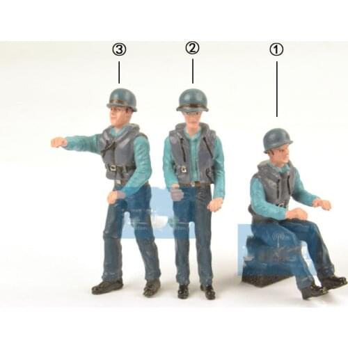 1:20 resin figure American torpedo boatmen of World War II - 3 pcs/packet
