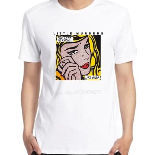 New mens oversized graphic Print Little Murders Tee Music New Wave Pop Art Lime spiders sunnyboys T Shirt Tee Men clothing