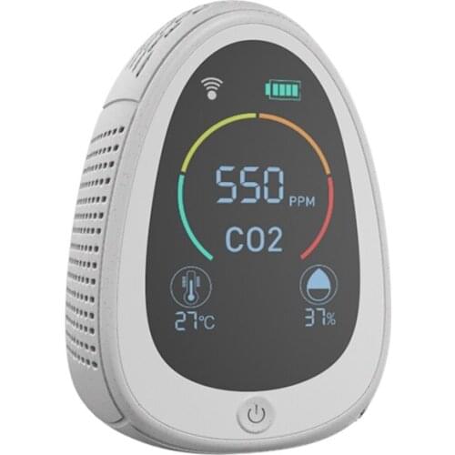 CO2 Detector Meter WIFI Air Quality Monitor Air Analyzer Temperature And Humidity Sensors LCD Display For Home Office