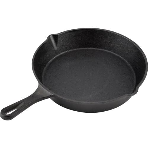 Cast Iron Cooking Frying Pan Food Meals Gas Induction Cooker Cooking Pot Kitchen Cookware for gas, induction cooker