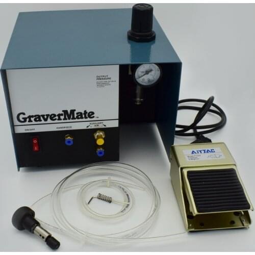 220V Mini Graving Max Single Ended Engraving Machine Jewelry Engraver Top Pneumatic Impact Graver