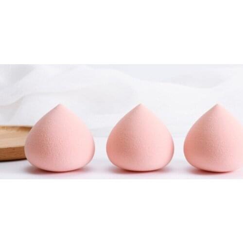 Custom Logo Brand Cherry Peach Soft Sponge Foundation Cosmetic Puff Wet Dry Use Beauty Makeup Blender High Elastic Powder Tool