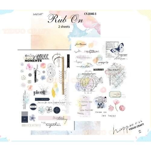 2021 New Summer Moments RUB ON Sticker Scrapbooking Junk Journal Crafts Transfer Stickers DIY Photo Albums Decorative